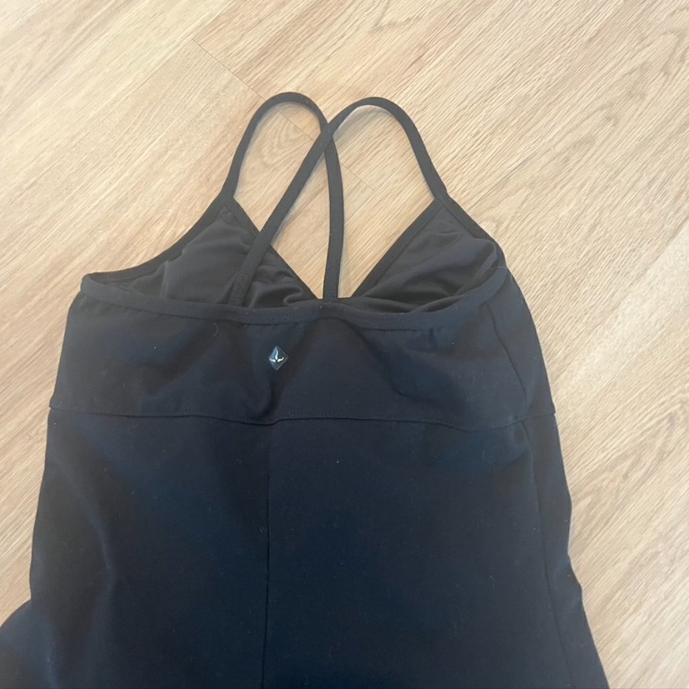 Prana mini dress black stretchy tank top built in bra XS - Picture 8 of 9